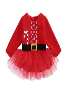 Платье для маленьких девочек, милое красное рождественское платье принцессы из тюля для маленьких девочек, праздничная одежда, костюм7932552