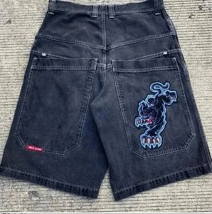 Herren Jeans Designer Jeans European American Hip-Hop Dark and Shruly Style Gedruckte Denim Shorts Persönlichkeit Straight Bein breit