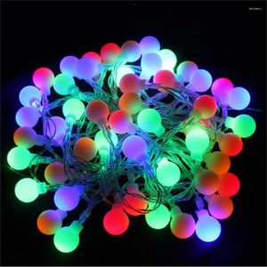 Strings 1M 10LED Ball Garland String Lights Christmas Fairy Decoration For Outdoor Xmas Tree Party Home Year 2024