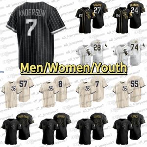 2024 Personalizzato Uomo Donna Gioventù Tim Anderson Eloy Jimenez Jersey Lance AJ Pollock Lynn Luis Robert Yoan Moncada Jose Abreu Andrew Vaughn Yasmani Grandal Kimbrel