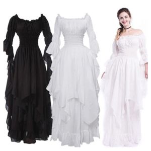 Kleid Frauen Mittelalterliches Kleid Renaissance Vintage Stil Gothic Kleid Bodenlange Frauen Cosplay Kleider Ohne Gürtel Mittelalterliches Kleid Kleid