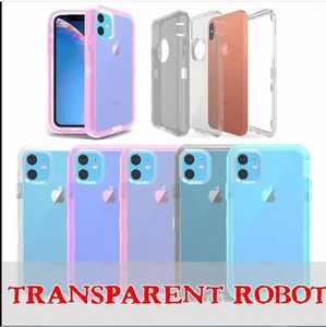 Rüstung stoßfeste Stoßstangenhülle für iPhone 15 14 13 12 11 Pro Max XR XS X 6 7 8 Plus Transparenter Hochleistungsschutz Harte PC-TPU-Telefonhüllenabdeckung