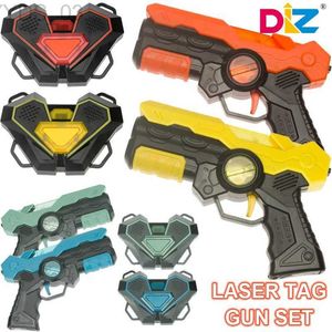 Gun Toys Laser Tag Battle Game Gun Set Elektrische Infrarot-Spielzeugpistolen Kinder Laser Strike Pistole für Jungen Kinder Indoor Outdoor Sports YQ240307