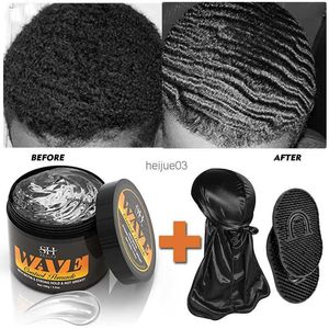 Pomades vaxar 360 WAVY Frizz Control Gel Strong Hold Nourishing Scalp Wave Cream Natural Anti-Hair Lay Clay Hair Pomade för African Black Menl2403