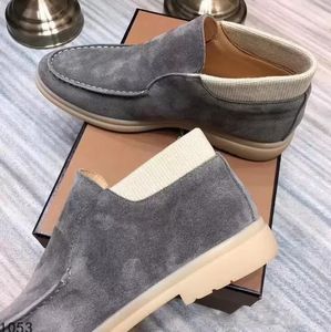 Fashion Open Walk Suede LP Sneaker Shoes Woman leather PIANA shoe Men high top slip on Casual Walking Flats classic ankle boots Designer flat Dress Hiking footwear