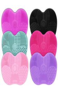 1 pz Silicone Makeup Brush Cleaner Pad Make Up Lavaggio Pennello Gel Tappetino per pulizia Strumento mano Fondotinta Pennello per trucco Scrubber Board1906663