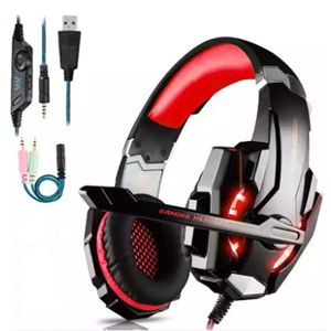 Kotion varje G9000/G9600 Gaming Headset Casque Deep Bass Stereo Game hörlurar med mikrofon LED -ljus för PS4 Laptop PC Gamer