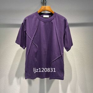 2024SS Primavera / Verão Masculino Puro Algodão Casual Mangas Curtas Não Fácil de Enrugar Designer Mulheres Designer Camiseta Raiz Camisa Designer Camisa Homens Mens Camiseta S-2XL