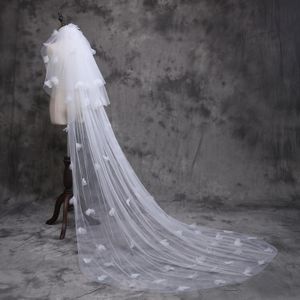 New bride's wedding dress wedding headdress super fairy long trailing petal flower headdress supplied by the manufacturer