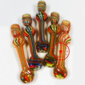 Mais recente colorido pirex tubos de vidro grosso erva filtro de tabaco handpipes chifre cone cigarro charuto dicas fumar coletor taster bat um hitter tubo de mão dhl