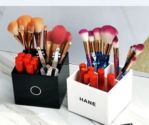 luxury Large capacity storage tray cosmetics storage box fashion multifunctional makeup box designer logo Eyebrow pencil Makeup brush Lipstick box 9 color