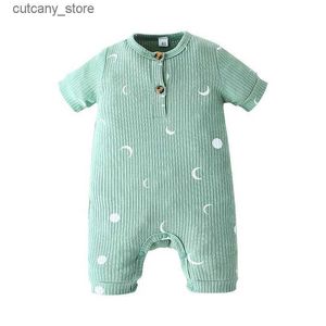 Jumpsuits Baby Girls Sleeveless Infant Jumpsuits Boys Short Sleeve baby Romper Summer Clothes Newborn Clothing 0-24 Months Overalls L240307