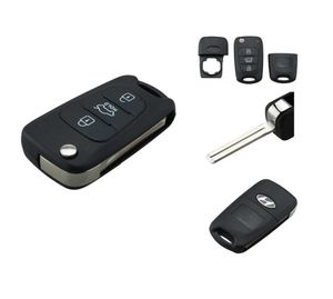 Garantito 100 3 pulsanti chiave grezza per Hyundai i20 i30 ix35 pieghevole chiave a distanza coperture fob case 4081070