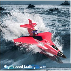 Electric/Rc Aircraft Rc Plane Foam Waterland And Air Raptor Waterproof Brushless Motor Fixed Wing Gliding Electric Model Drone Boy To Dhb9E