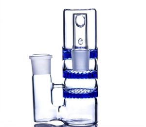 Percolator Bongs 14mm Glass Ash Catcher Comb Perc 18mm Glass Ash Catcher Rökning Tillbehör Oljeåtervinning Catcher Hookahs för Bong 7237159