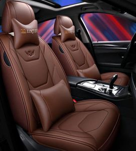 Autocovers Universal Car Accessories Seat Covers For Sedan Super High Quality Leather Adjuatable Five Seats Fashion Design Full Se1697824