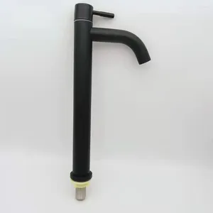 Bathroom Sink Faucets Europe Lever Deck Mounted El Highthen Black Basin Facucet Public Toliet Water Tap Bibcock 5pcs/lot