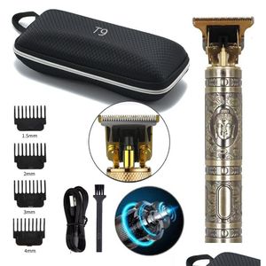 Electric Shavers Sample For Men Professional Cutting Shaving Hine Cordless Vintage T9 Hair Trimmer Man 230825 Drop Delivery Dhi1H