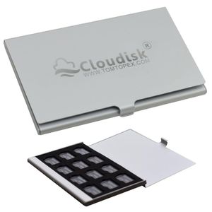Diğer Bilgisayar Bileşenleri Cloudisks 12pcs/Lot 32GB Micor SD Kart 64GB Metal Depolama Kılıfı Bellek Kartlarında 16GB 1GB 4GB 8GB MicroSD DROL DHNXA