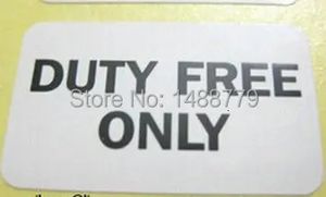 1000 labels/lot DUTY FREE ONLY 25x15mm Self-adhesive sticker Item No.yu08 240229