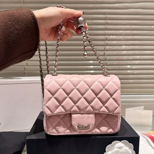 17 cm kadınlar mini flep tasarımcı omuz çantası altın top ayarlanabilir zincir crossbody trend altın gümüş donanım lüks el çantası sevimli 5 renkli fanny paketi anahtar kese bavul