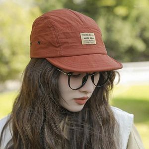 Ball Caps Japanese Retro Camping Hats For Men And Women Summer Shade Harajuku Tooling Style Short-brimmed Soft Top Hip-hop Baseball