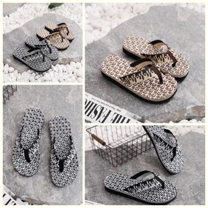 2024 Gai Womens Slippers Fashion Floral Clipper Rubber Flats Sandals Summer Beach Shoes 39-45