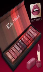 Women039s Fashion 12pcs Ultra Velvet Matte Lipstick Set Sexy Lipstick Waterproof Long Lasting Lips Contour Beauty Cosmetic Kit21363165