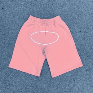 Shorts masculinos de grife, soltos e versáteis, esportivos, de algodão, estilo universitário, calças de praia