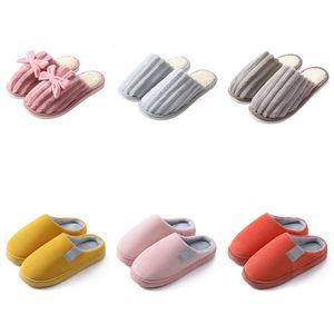 GAI LAYUE Cotton slippers women winter stay at home with thick soles anti slip and warm plush slippers 371367