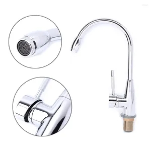 Kitchen Faucets 1 Set 304 Stainless Steel Hoses Alloy Mixer Cold Basin Sink Tap Faucet 360 Degree Swivel 2