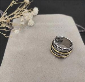 Dy designer anéis de noivado para senhoras torcido cabo fio mens jóias designers anel de moda casamento gemstone dy anel de diamante romântico zh147 E4