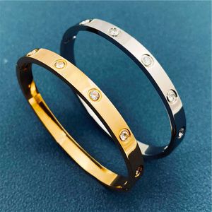 Designer Screw Bangle Fashion Jewelrys Carer Original Trendy Gold Diamond per donna uomo braccialetti per unghie braccialetto gioielli Sier ETPM