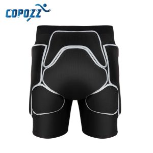 Suits COPOZZ Unisex Ski Short Hip Butt Padded Protect ski Skateboard sports shorts Drop Resistance Roller Padded Shorts Knee pads