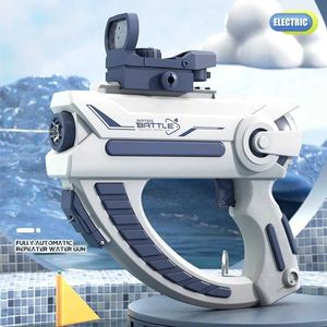 Silah oyuncakları 2023 yeni elektrikli patlama su tabancası oyuncak yüksek basınçlı su tabancası oyuncak otomatik su sprey silah plaj açık su dövüş oyuncakları hediyeler2403