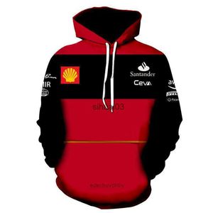 남성 후드 셔츠 스웨트 셔츠 후드 후드 셔츠 F1 FERARI 팀 스웨트 셔츠 Winnow Red Fall Hoodie 야외 스포츠 애호가 의류 디자인