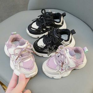 Sneakers klänningskor baby funktionella promenadskor vinter nya pojkar och flickor nettor rött läder låga topp pappor anti slip sports shoesh240307