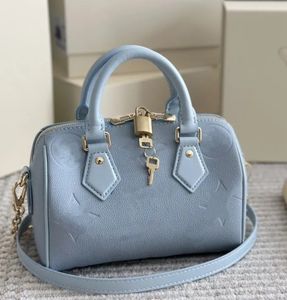 24SS 2024 Women's Fashion Luxury Designer New Dream Ice Blue Pillow Bag Women's Handbag Shoulder Bag Crossbody Bag Makeup Bags Purse 20cm