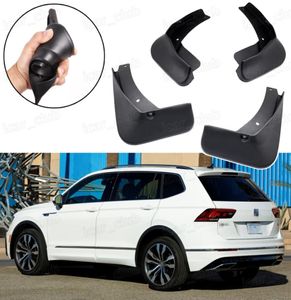 Yeni 4pcs Araba Çamur Fleps Splash Gardiyanlar Çamurluk Çamurluk VW Tiguan Rline 2018 2018 20193981686