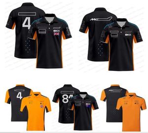 2024 nova camisa polo de corrida F1 masculina e feminina de manga curta mesmo estilo personalizado