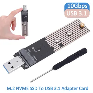 Computer Cables M.2 To USB 3.1 Adapter Card 10Gbps Gen2 NVME SSD Converter For Samsung 970 960 Series M2 Riser Board