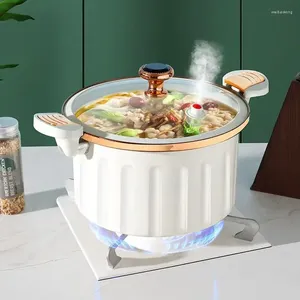 Dubbelpannor 8L Micro Tryckkokare Hög kapacitet Koreansk vakuum Multifunktionell Stewing Cooking Pot Ear Non-Stick Soup