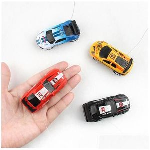 Electric/RC Car RC Creative Coke Can Mini Remote Control Cars Collection Radio Controlled Vehicle Toy for Boys Kids Gift In Radom Dr Dhuo0