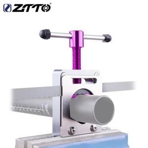 ZTTTO BICYCLE COBOL FIBER Tube Cutting Saw Guide Tool Cykel Fork Steerer Bar Seat Post Thandbar Cutter Mount för 222mm 286mm 240228