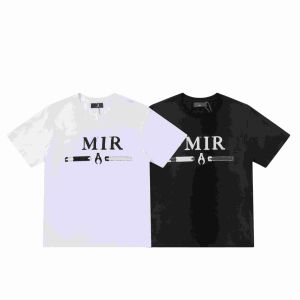 2023 디자이너 패션 럭셔리 Amari T 셔츠 인쇄 패션 남성 및 여성 Amris Tshirt Cotton T 셔츠 의류 Harajuku Streetwear 느슨한 힙합 거리 티셔츠 7067