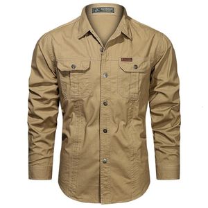 Sprężyna i jesienne męskie koszula z długim rękawem S-5xl Button Button Shirt Wysokiej jakości swobodny top męski zużycie 240307