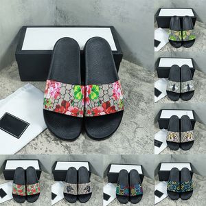 Topp modedesigner tofflor glider lyx varumärke kvinnliga damer plattform sandaler kvinnliga män glid sandal strandkvinna skor bild