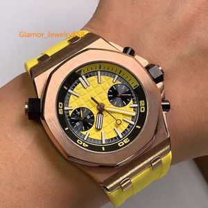 Mens Watches Quartz Movement Watch Wristwatch 42MM Soft Rubber Strap Waterproof Orologio Di Lusso Multiple Colours Wristwatches