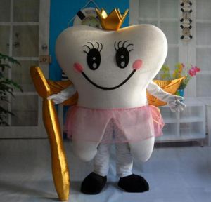 2018 High quality Light and easy to wear happy tooth teeth angel mascot costume suit for adult to wear6364406