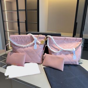 designer purse Pink handbags shoulder bags cc totes luxury bags Open chain drawstring handbag soft leather clutch Bag Multiple specifications silver Or gold Bags